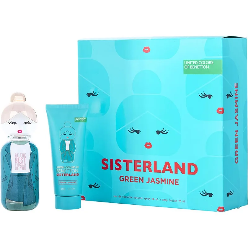 Benetton  Gift Set by Benetton Sisterland Green Jasmine for Women