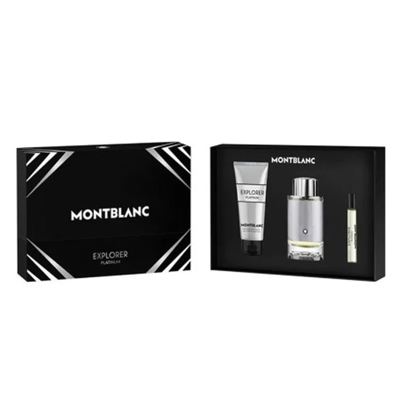 Montblanc  2.8 oz Explorer Platinum Gift Set for Men