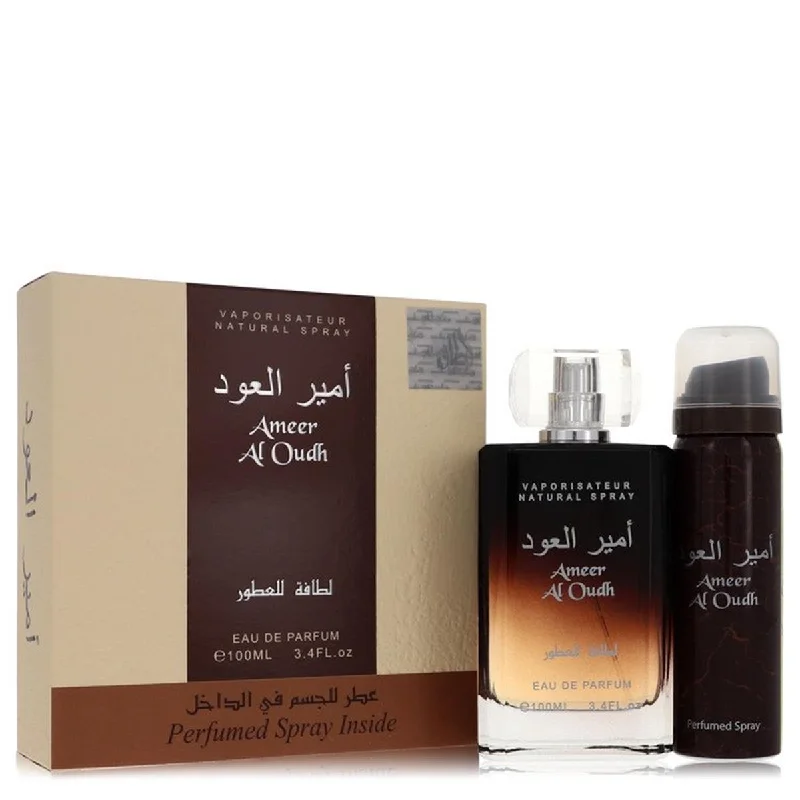 Lattafa  Ameer Al Oudh Gift Set for Men - 2 Piece