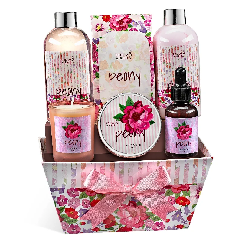 Peony Floral Spa Basket