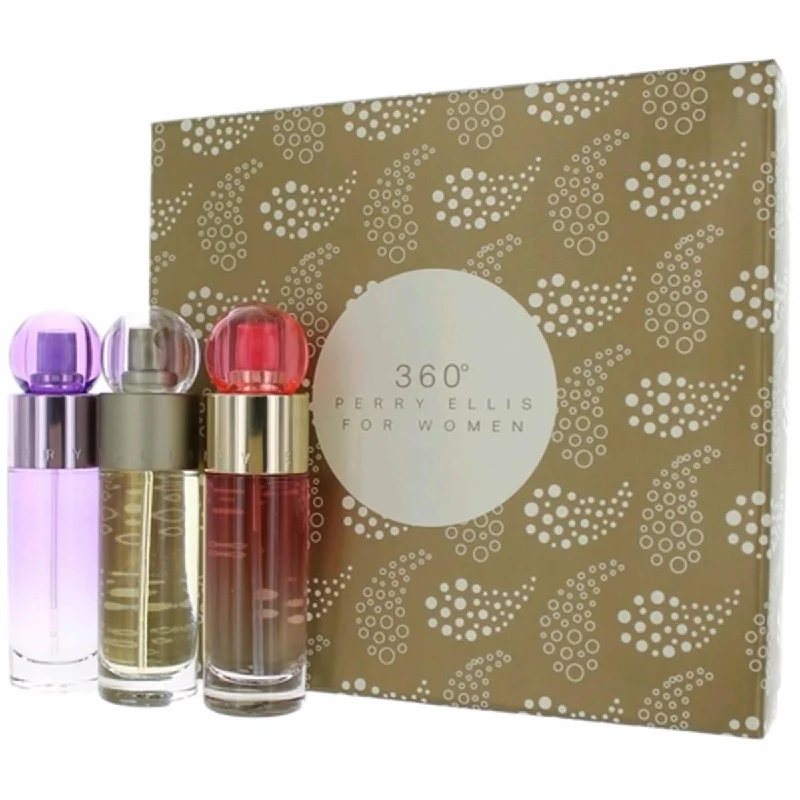 Perry Ellis  Perry Ellis 360 Variety Makeup Gift Set for Womens - 3 Piece