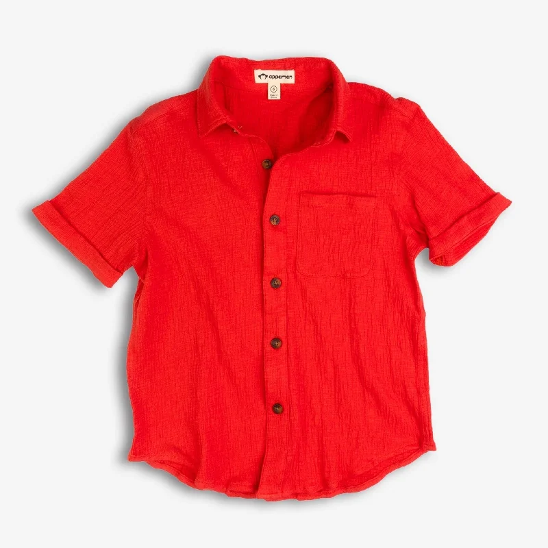 Beach Shirt | Coral