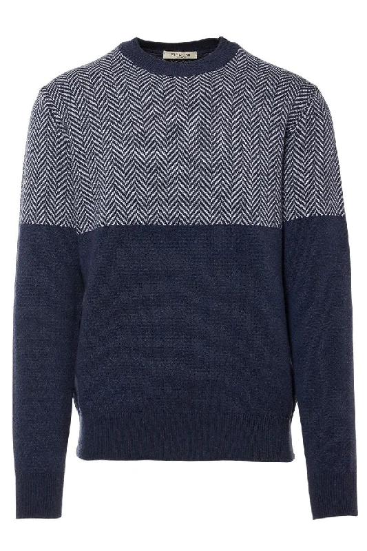 Herringbone Crew Neck