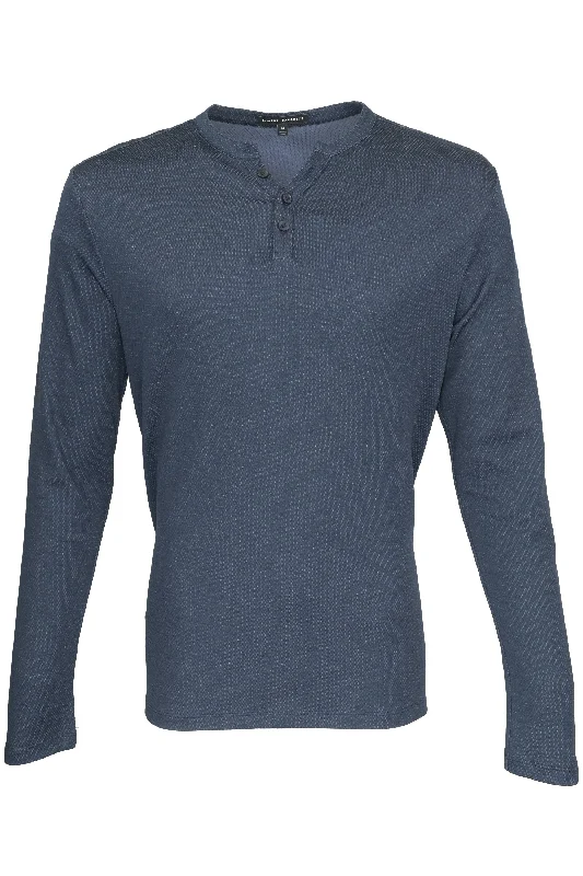 Robert Barakett Elgin Henley Sweater Navy