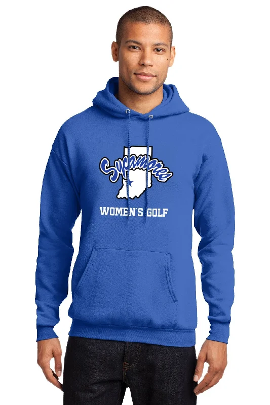 Port & Company® Sycamores Women's Golf Essential Fleece Hooded Sweatshirt