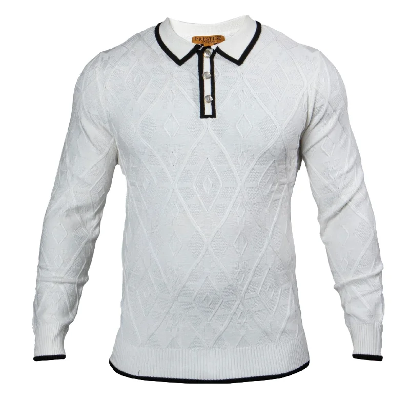 Prestige SW-572 3 Button Polo - White