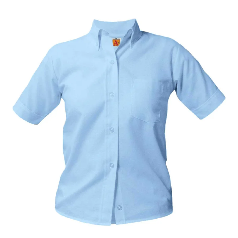 Short Sleeve  Girls Oxford Shirt