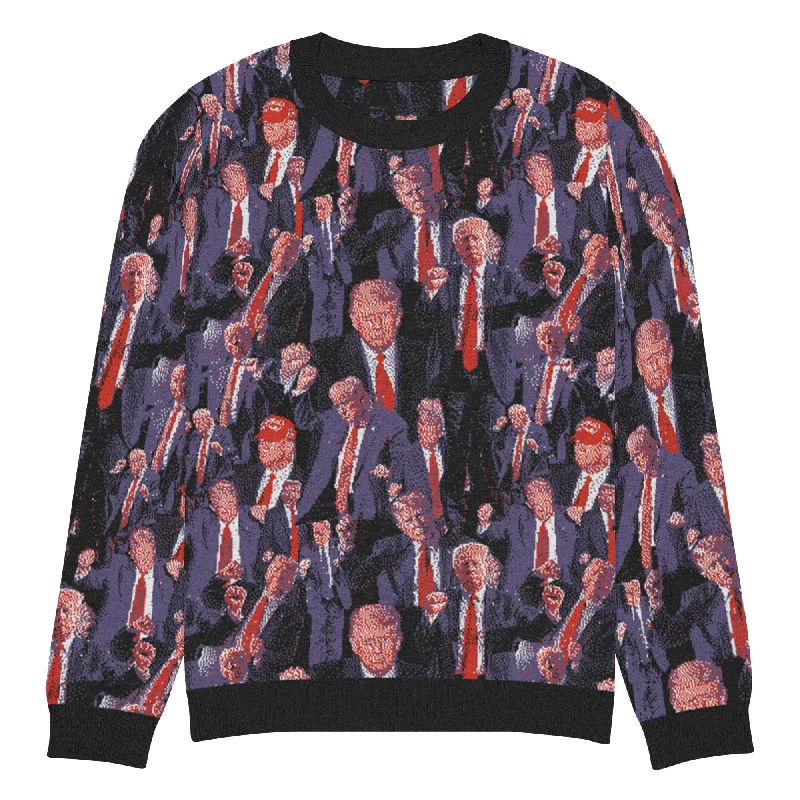 Trump Dance Knitted Crew Neck Sweater