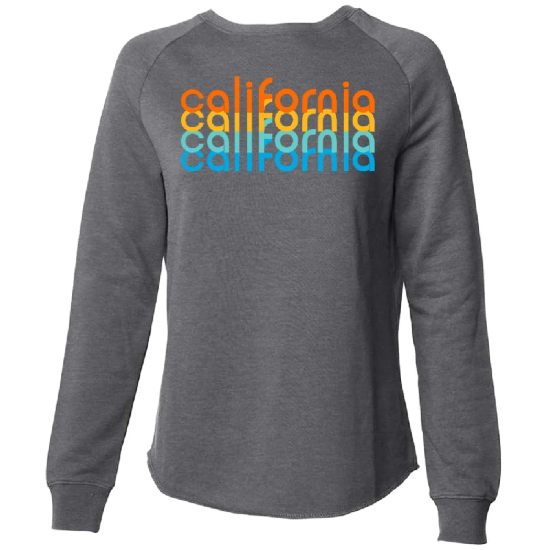 California Rainbow Stack Super Soft Crewneck Sweater