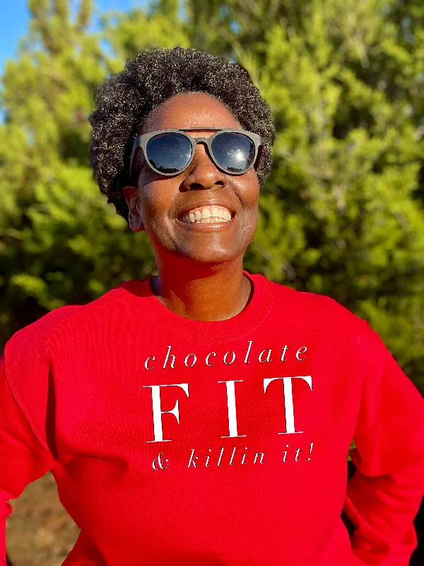 Chocolate Fit & Killin It  Crewneck Sweatshirt