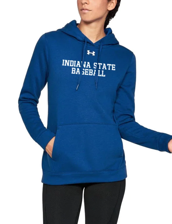 Indiana State Baseball Women's Under Armour Rival Fleece Hoody