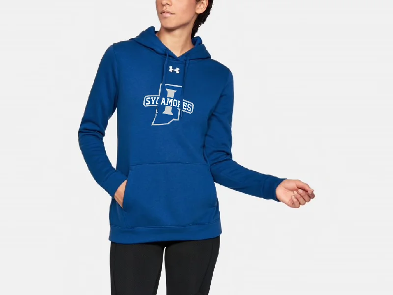 New Sycamores Women's UA Rival Fleece Hoody