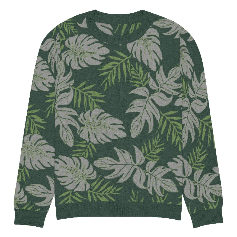 Karaka Hawaiian Camo Knitted Crew Neck Sweater