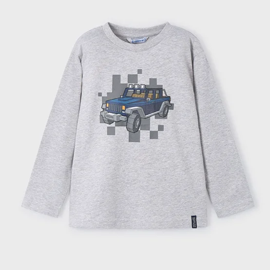 Mini Long Sleeve Car Shirt