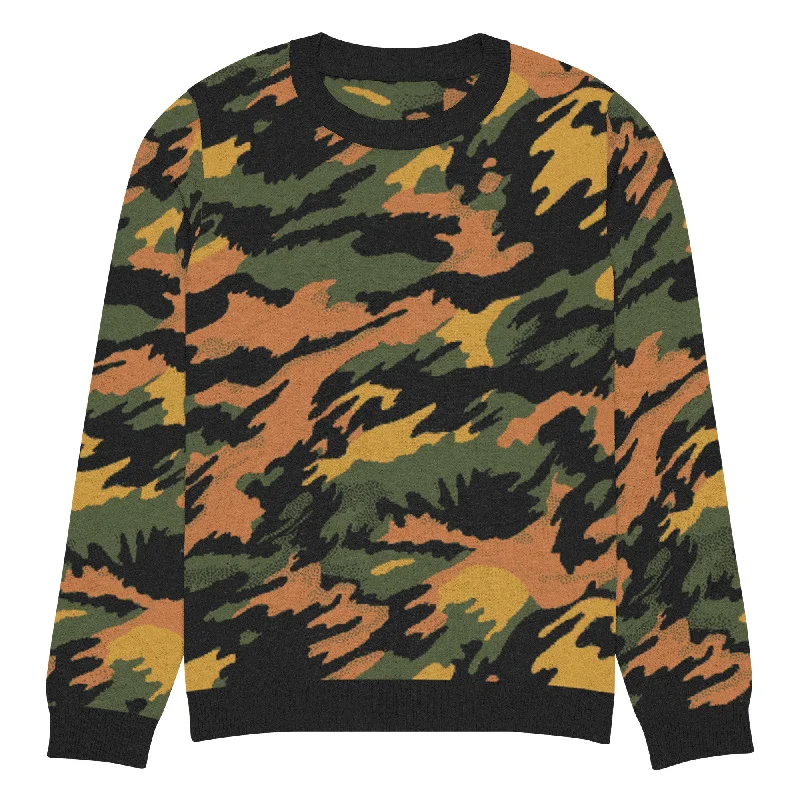 Autumn Resistance Knitted Pullover Recon Sweater