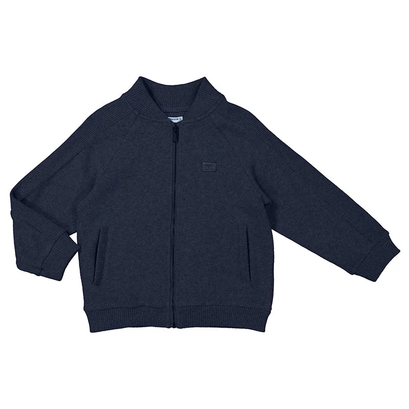 Mini Boys Basic Zip-Up Sweater