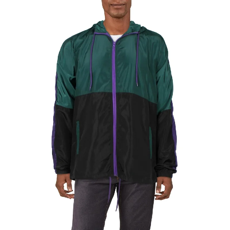 Beautiful Giant Mens Hooded Lightweight Windbreaker Jacket