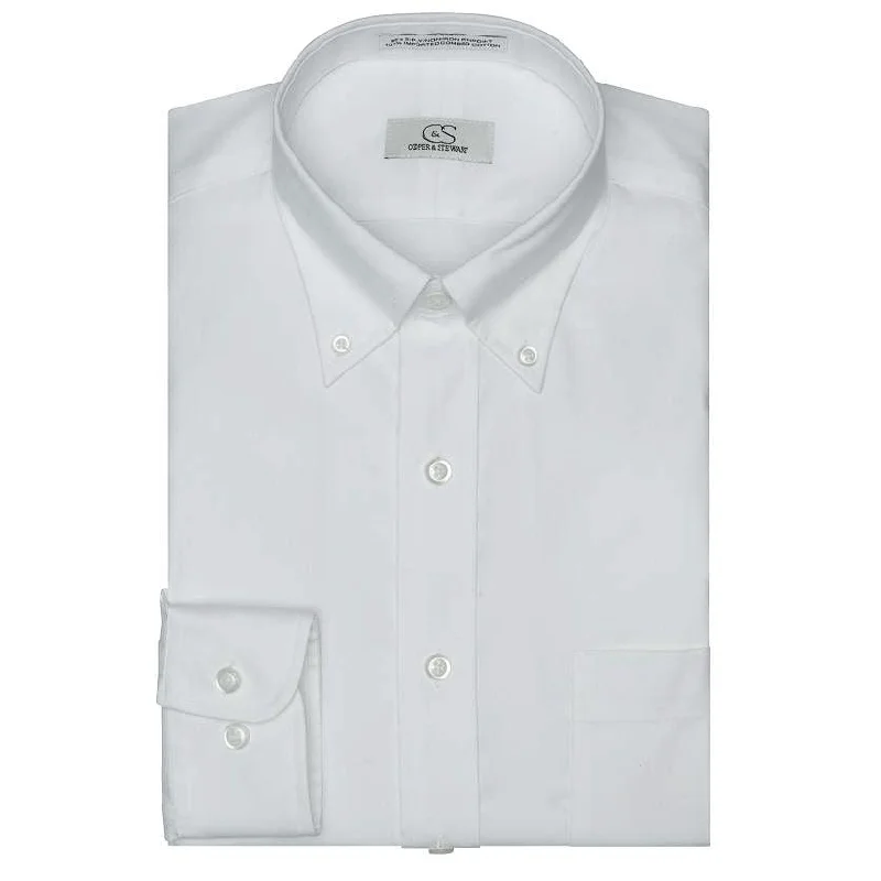 Cooper & Stewart Non-Iron Pinpoint Button Down White