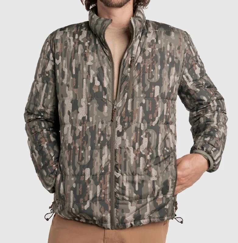 Drydown Reversible Jacket In Woodland