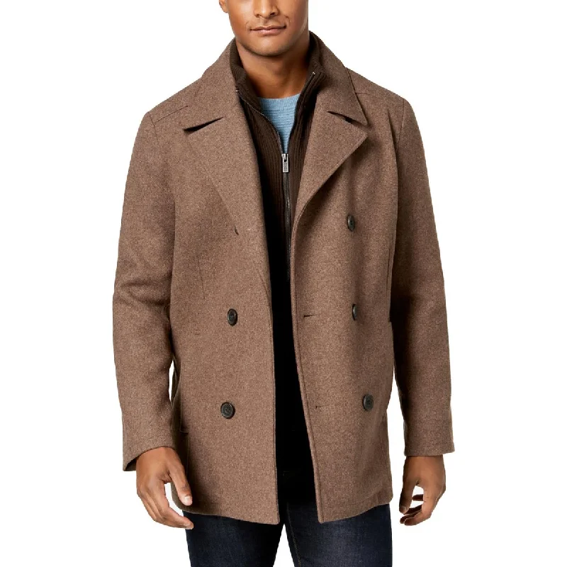 Kenneth Cole New York Mens Big & Tall Wool Blend  Pea Coat