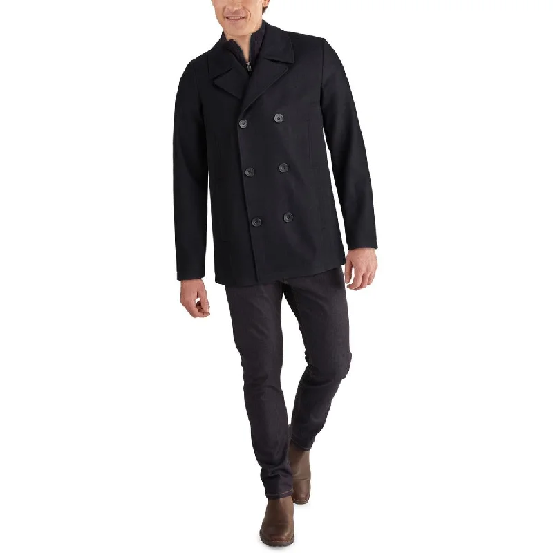 Kenneth Cole New York Mens Wool Heavy Wool Coat