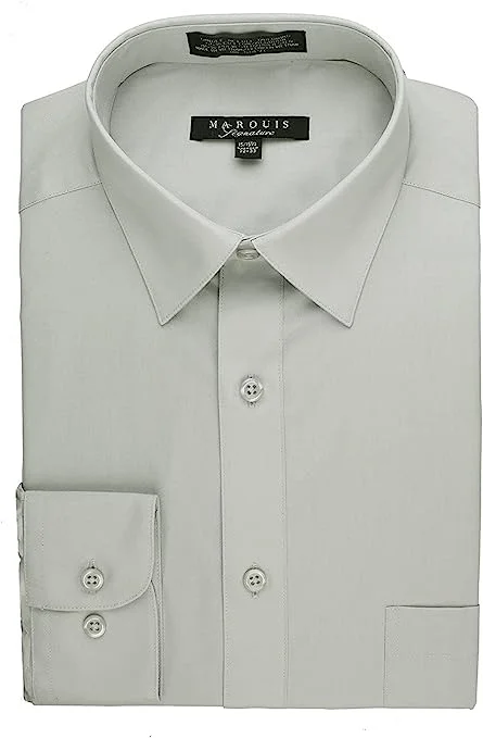 Marquis 009 Dress Shirt Regular Fit Silver