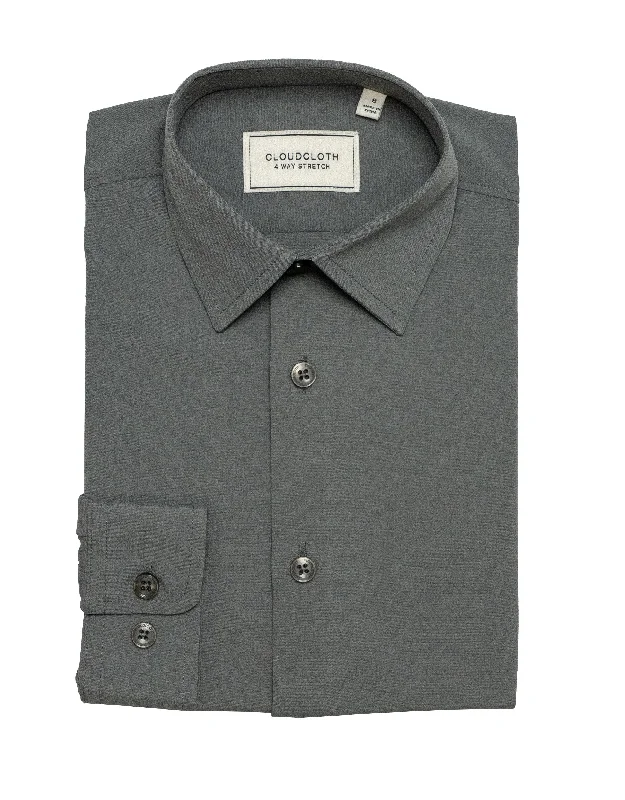 MSH9801 Charcoal- 4Way Stretch Shirt. Available in 17 Colors!