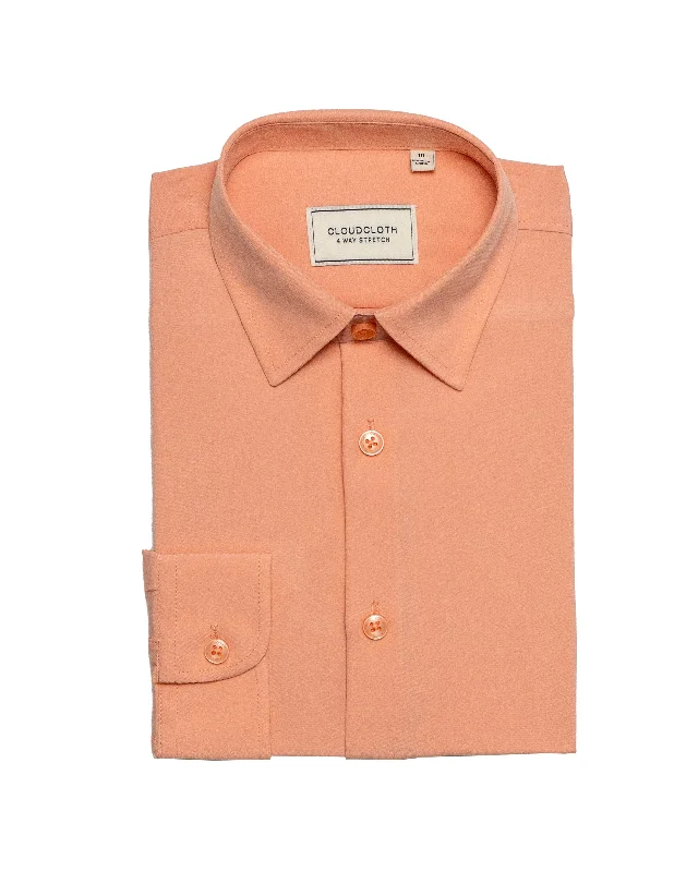 MSH9801 Peach 4Way Stretch Shirt. Available in 17 Colors!