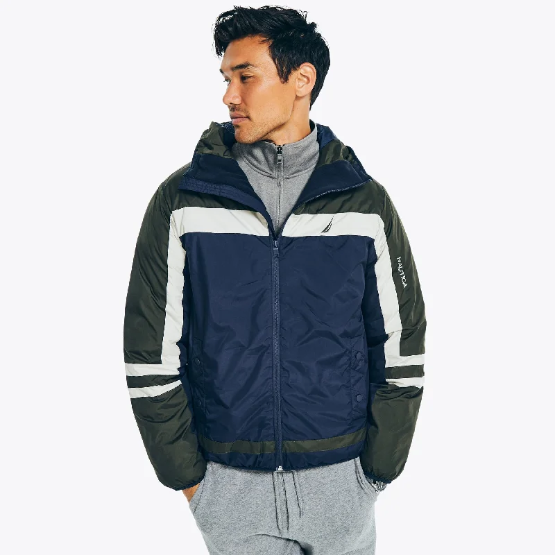 Nautica Mens Sustainably Crafted Lightweight Tempasphere Jacket