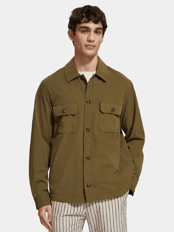 Nylon blend overshirt