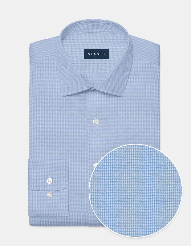 Performance Houndstooth - Light Blue