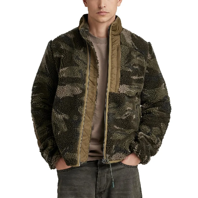 Raw Mens Cold Weather Camoulage Fleece Jacket