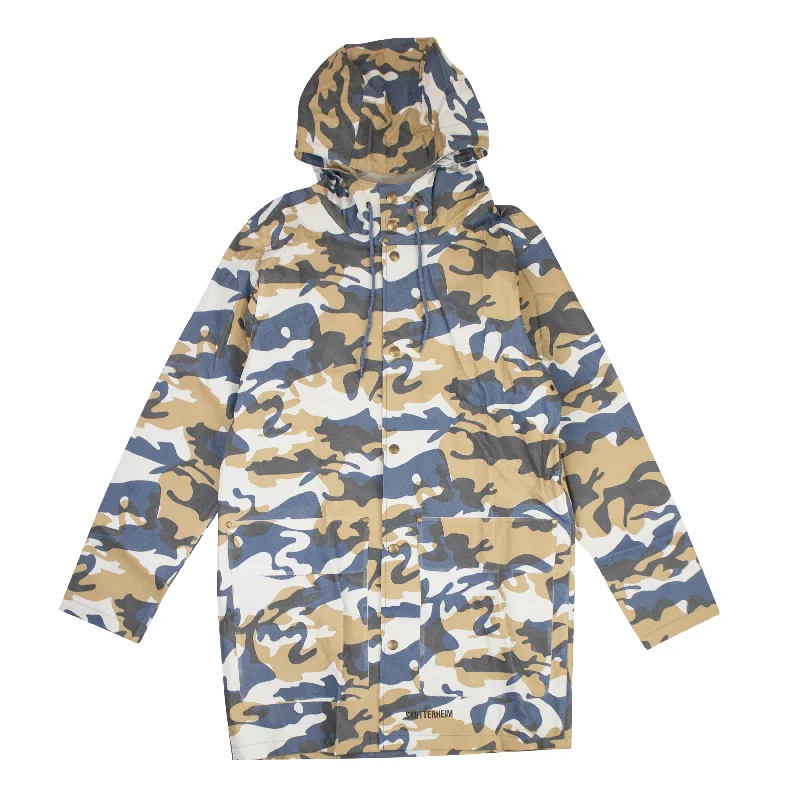 Stutterheim Stockholm Ds Denim Camo Raincoat - Camo