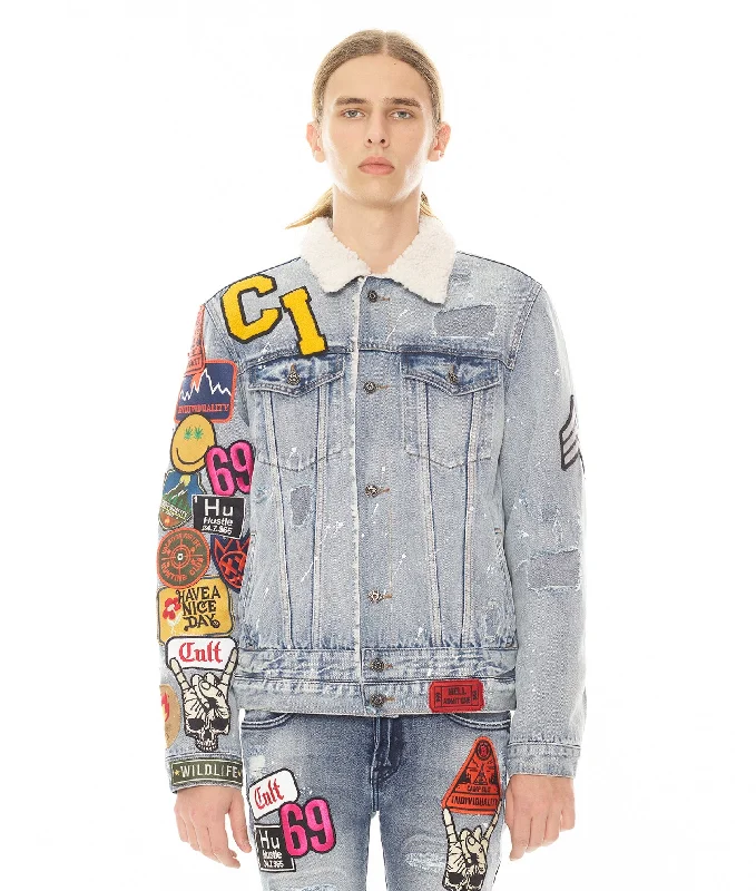 TYPE III DENIM JACKET DOUBLE WAISTBAND IN ACID