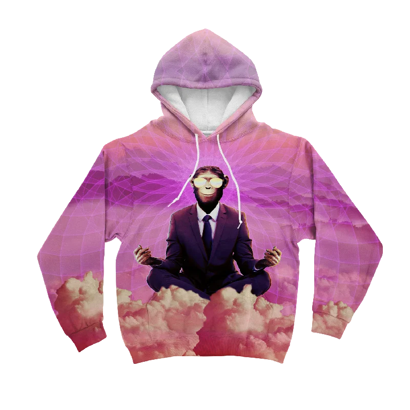 Meditating Ape All Over Print Unisex Hoodie