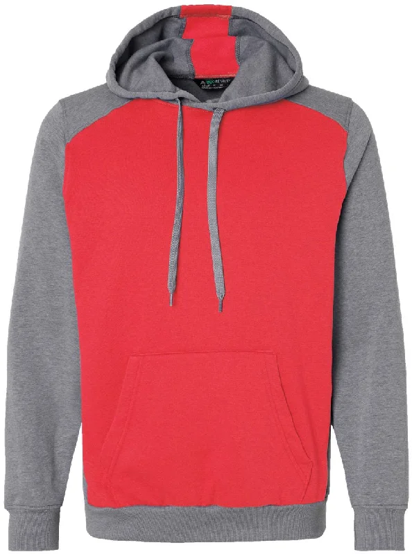 Scarlet/Grey Heather