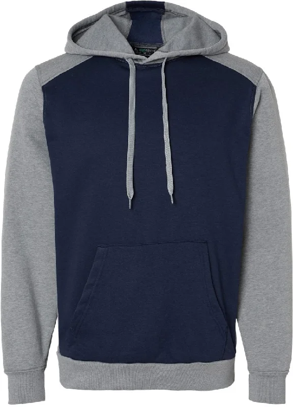 Navy/Grey Heather