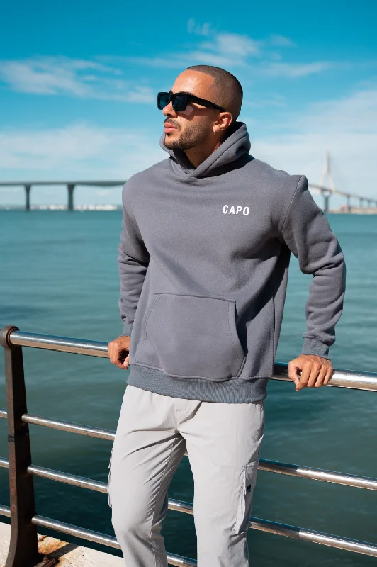 Capo PRINT Hoodie - Slate Grey