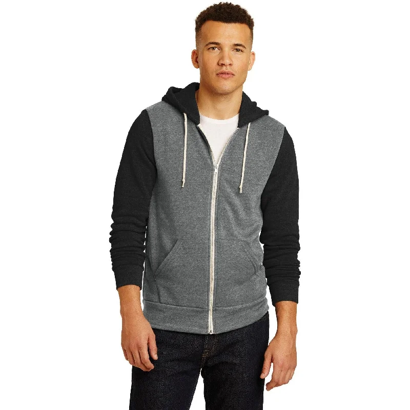 CLOSEOUT - Alternative Colorblock Rocky Eco Fleece Zip Hoodie