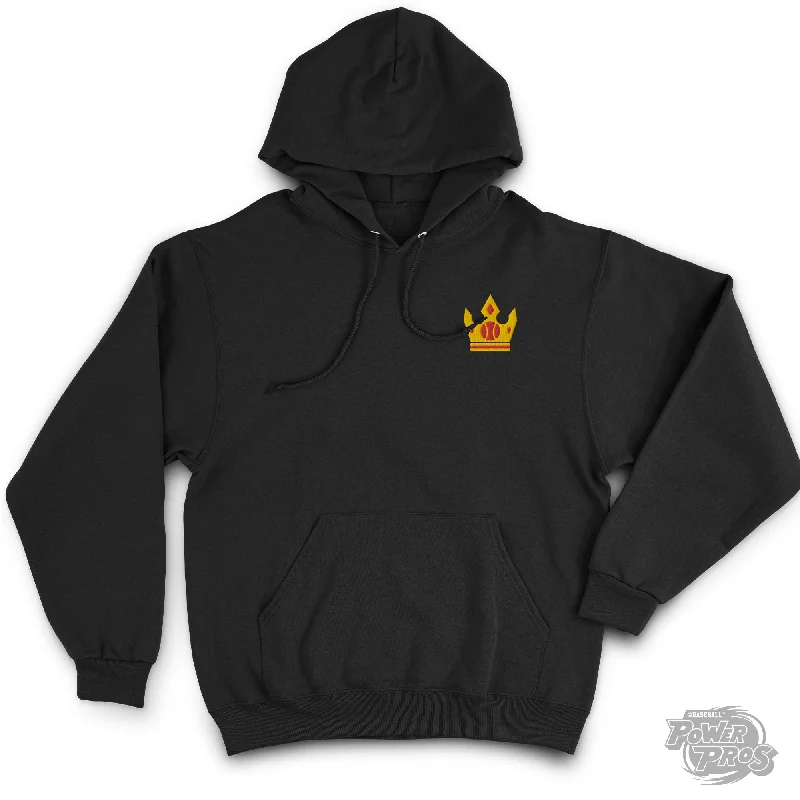 Embroidery Baseball King hoodie