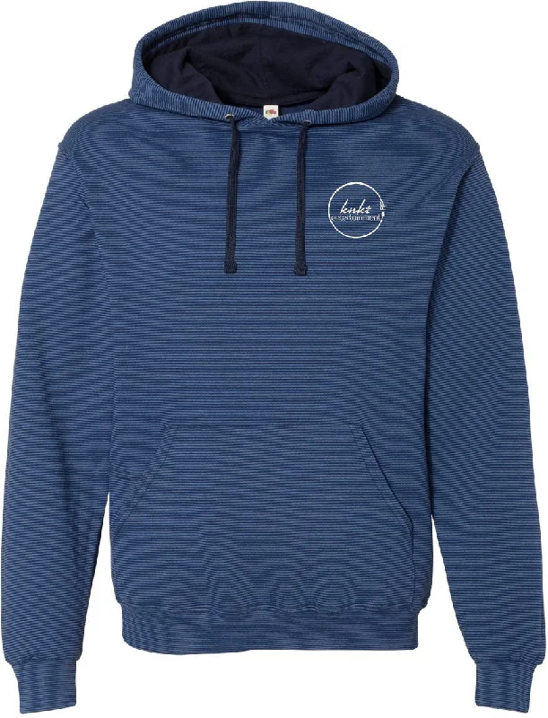 Fruit of the Loom Sofspun Microstripe Hooded Pullover Sweatshirt