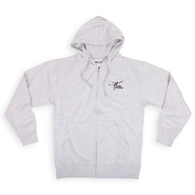 Orchard Gonz Only The Finest Zip Up Hooded Sweatshirt Ash