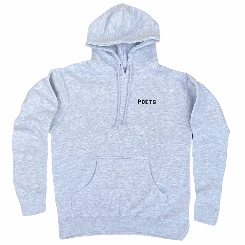 Poets Cuckoo Hooded Sweatshirt Heather Grey