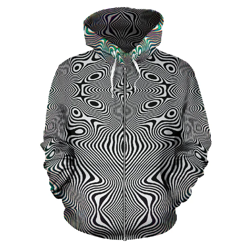 Prismatic Frequency II Unisex Zip Up Hoodie