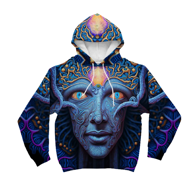 Psi~ Face All Over Print Unisex Hoodie