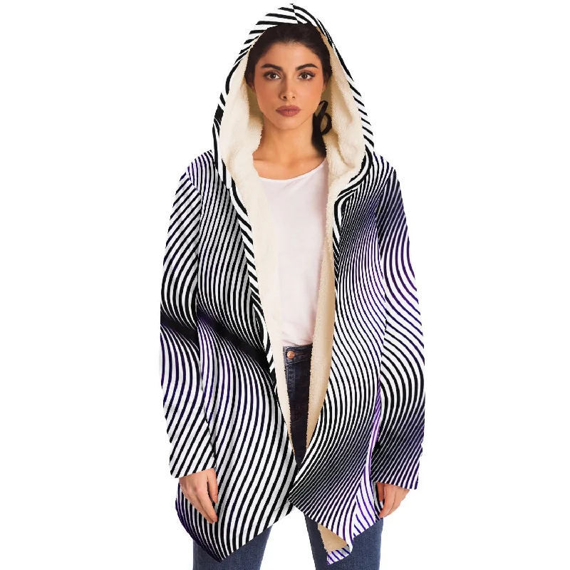 Purple Drift Microfleece Cloak