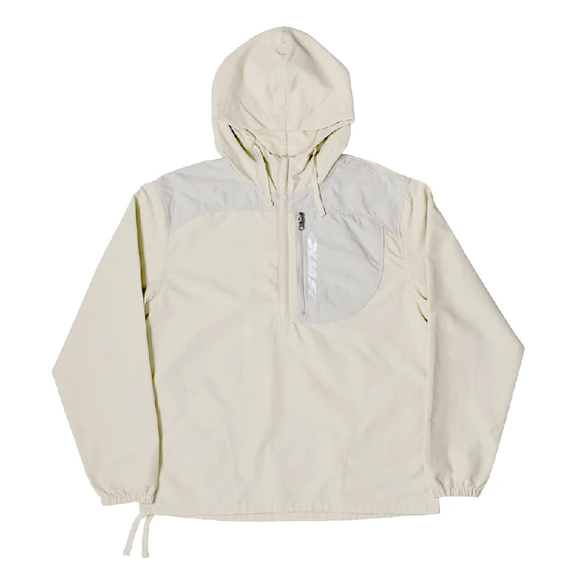 Quasi Cache Packable Anorak Stone