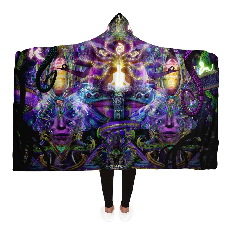 Union of Opposites Hooded Blanket