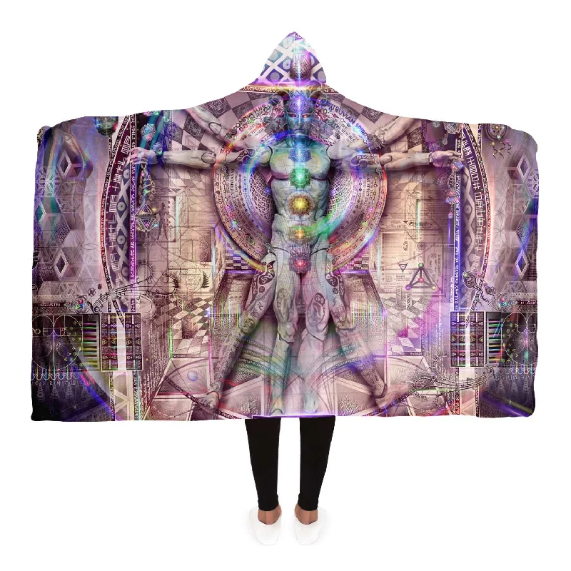 Vitruvian Spirit Hooded Blanket