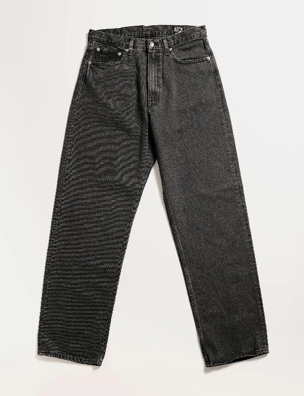 101 Dad Fit Denim Jeans - Black Denim Stonewash